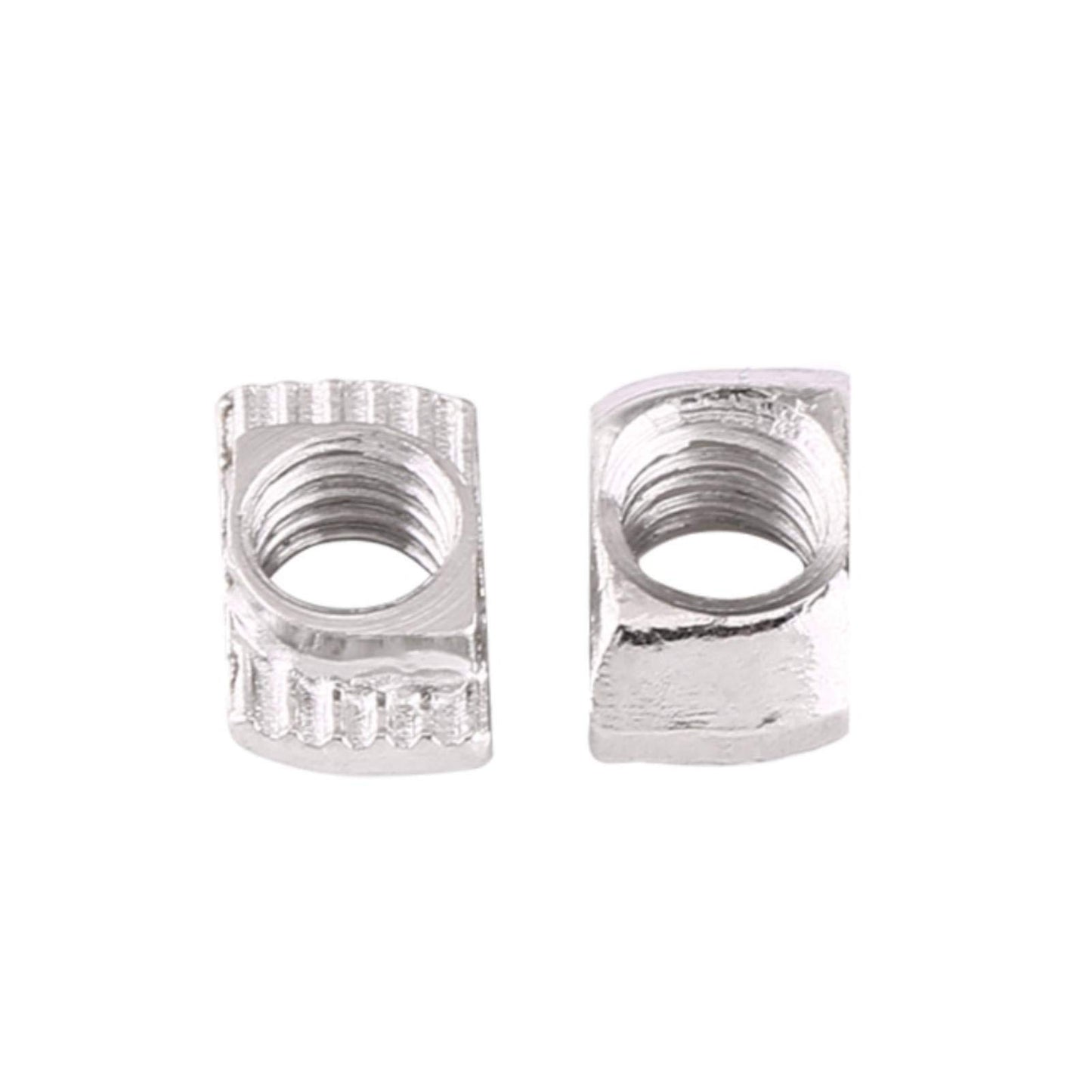 50 Stück T-Schlitz Hammerkopfmutter, verzinkter Mutternverschluss aus Kohlenstoffstahl für Aluminiumprofil(EU30-M5*15.5 * 8)