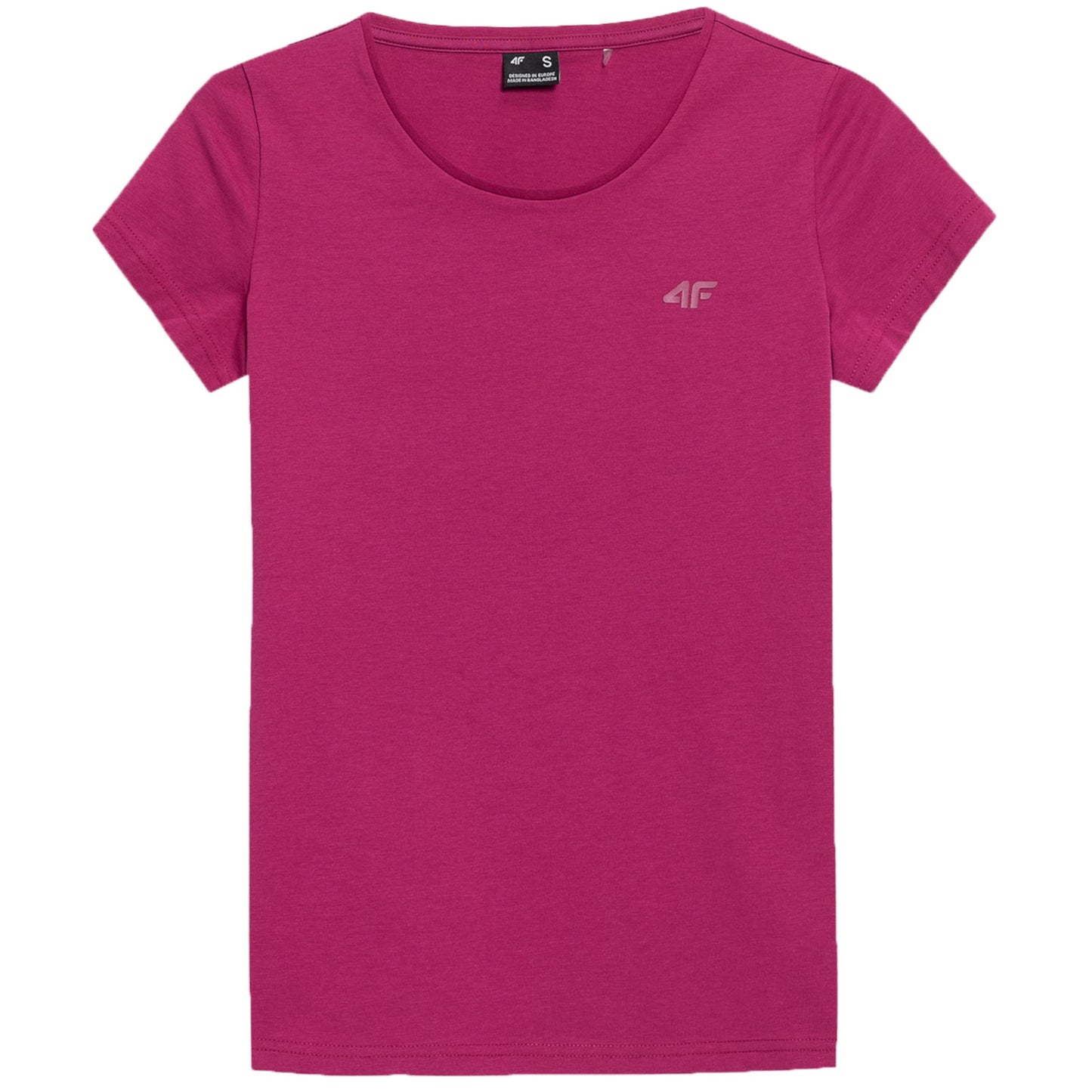 4F Damen T-Shirt F580 Tshirt, Dark pink, X-Large