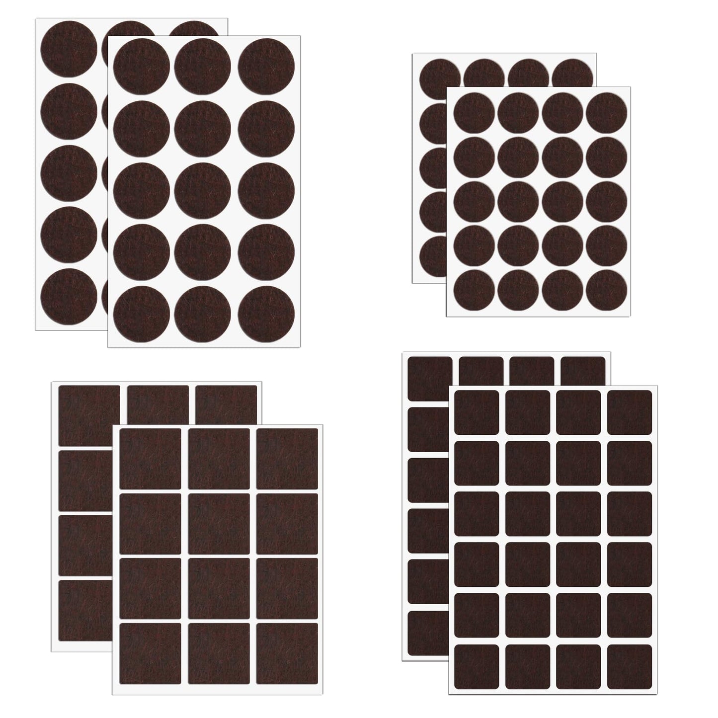 142 PCS Filzgleiter Selbstklebend Rund, Schwarz, Stühle (Rund und Eckig), Möbelgleiter für den Schutz von Hartholzböden und zur Geräuschreduzierung