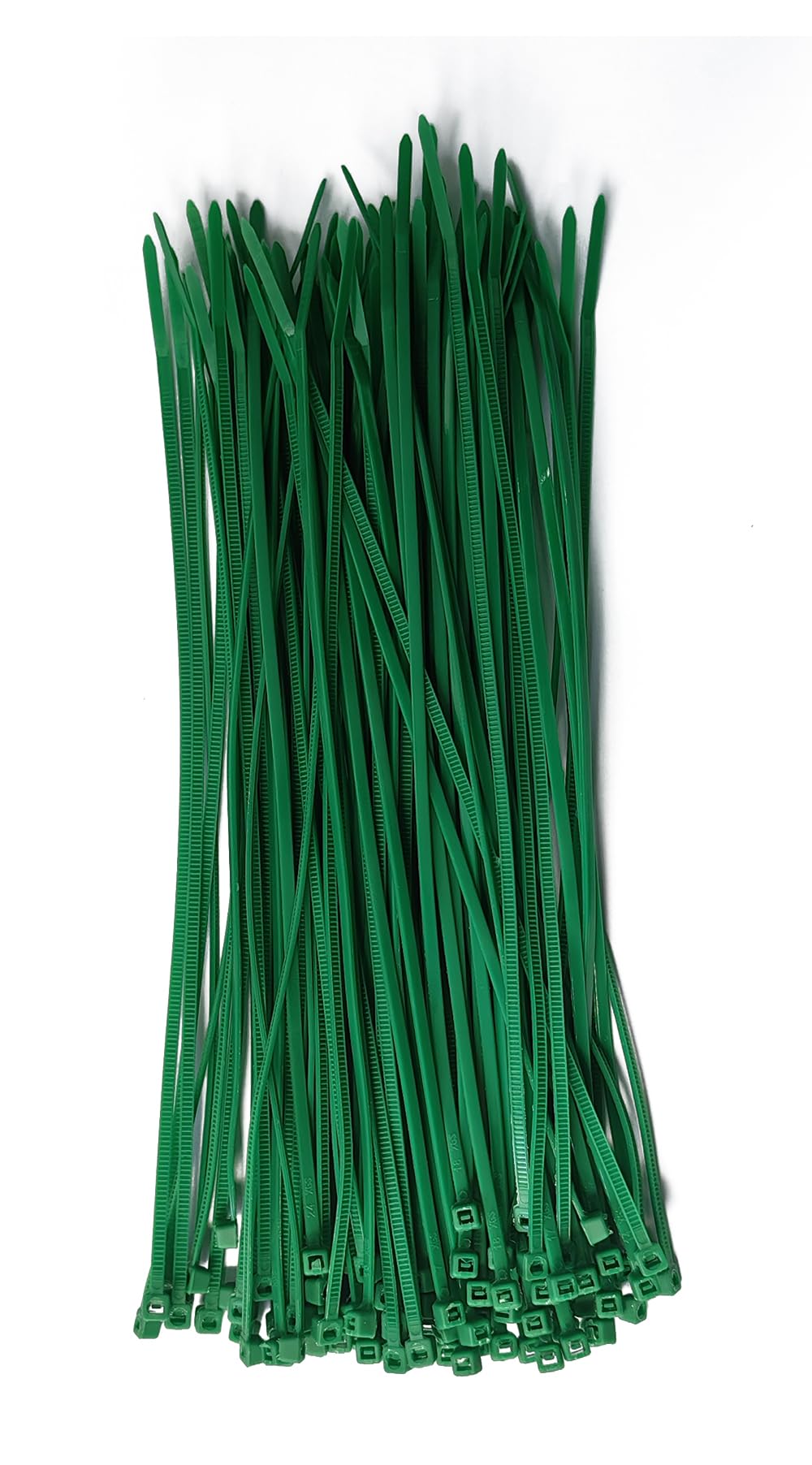 zuizhan dunkelgrüne Kabelbinder, 200 mm x 2,5 m, 100 Stück, Mini-dünne Kunststoff-Kabelbinder, 12,2 kg Zugfestigkeit mit UV-beständigem, selbstsicherndem Nylon, für den Innen- und Außenbereich, Büro,
