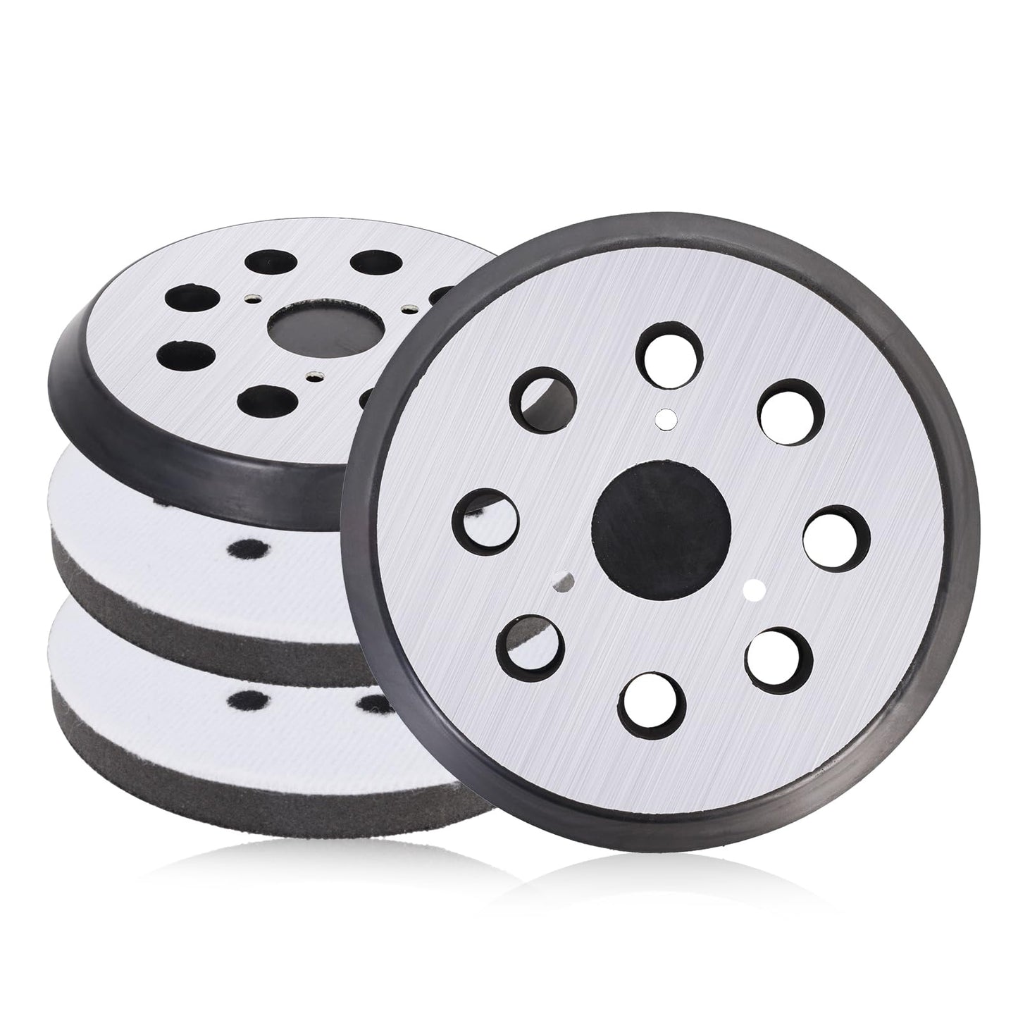 4 Pcs Schleifpad Ersatzpad für DeWalt, 125mm 8 Loch Schleifteller Exzenterschleifer als Ersatzteil Stützteller Kletthaftteller für DeWalt D26451 D26453 D26450 Porter Cable 343K 343VSK 382 390K