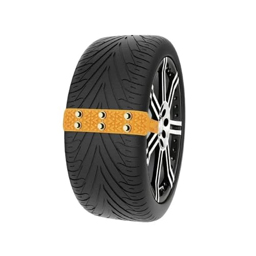 1 Stück Auto-Antirutschkette, passend for universell verstellbare Auto-Schneeketten, universelle Notfall-Schneeketten(Yellow 1pc)