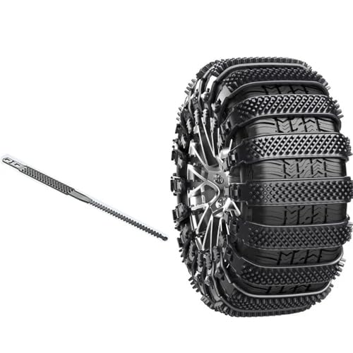 1 Stück neues Schneeketten-Set aus Urethan, Radgurte, Riemen, Autoreifenketten, Winter(Black 1pc)