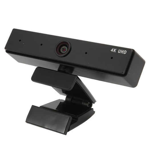 4K Webcam, Ultra 4K HD Videoanrufe, Zwei Omnidirektionale Mikrofone, Verzerrungsfreies 1/2,8 Zoll CMOS HD Objektiv, Weites Sichtfeld, USB Webkamera für PC/Laptop/Tablet, für Android/Linux