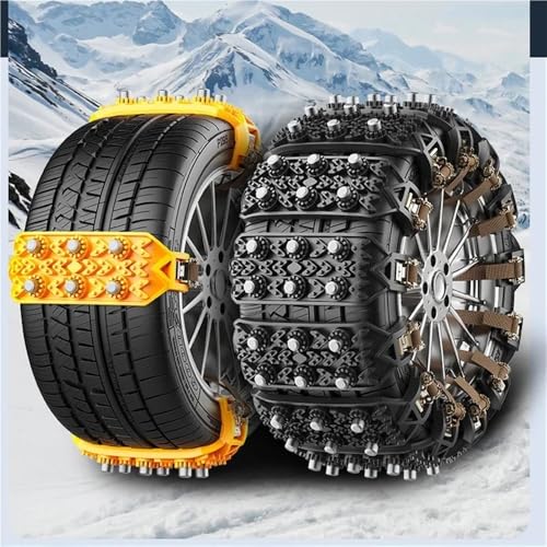 1 Stück Auto-Antirutschkette, passend for universell verstellbare Auto-Schneeketten, universelle Notfall-Schneeketten(Yellow 1pc)