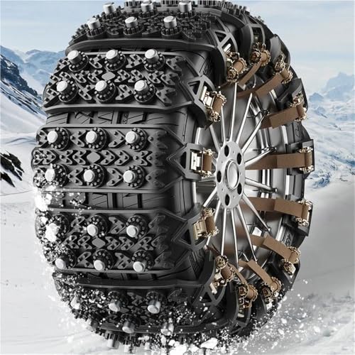 1 Stück Auto-Antirutschkette, passend for universell verstellbare Auto-Schneeketten, universelle Notfall-Schneeketten(Yellow 1pc)