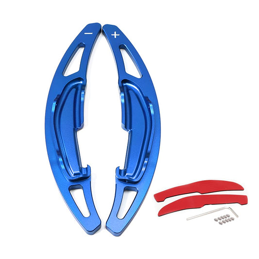 Ysbxitu Auto-Lenkrad-Paddel-Schaltverlängerung passt für BMW Lenkradschalt Paddel passt für BMW M2 F87 M3 F80 M4 F82/F83 M5 F10 M6 F12/F13 X5 M F85 Schaltwippe Verlängerung Geschenkidee(Blau