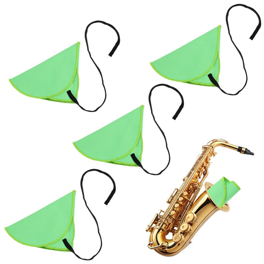 Yuanchu 4 Stück Klarinette Putztuch, Saxophon Reinigungstuch Putzen Sax Hals Reinigungstupfer für Saxophon Reinigungsset Flötenputztuch Alt-Tenor-Klarinettenflöte Andere Wind- & Holzblas-Strukturen
