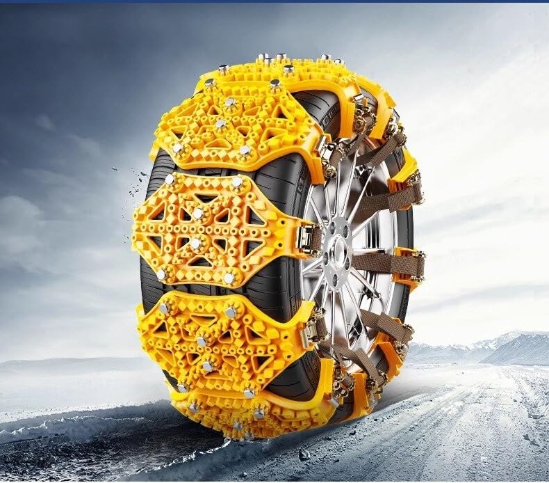 10 pcs Auto-Schneeketten für Audi A3 Limousine Saloon(2015-),Rutschfeste Kette für Winter-Eis- und Schneestraßen, Kältebeständig, Verschleißfest, Einfach zu Installieren