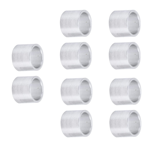 10 Stück Abstandshalter aus Aluminiumlegierung Rund Ohne Gewinde Abstandshalter Aluminium-Abstandshalter Außendurchmesser 10 mm (8mm)