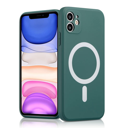 ZCDAYE iPhone 11 Hülle unterstützt Kabelloses Laden Kompatibel, Silikon iPhone 11 Handyhülle Stoßfeste Stabile Schutzhülle Handytasche für iPhone 11 (6.1 inches), Grün