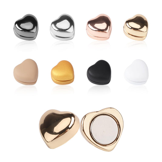 8St Hijab Magneten, Mehrzweckstiftlos Stark Hijab Magnet pin Magnetische Hijab Stifte Hijab Clip Magnet Schal Magnetverschluss Hijab Magnete für Frauen Hijabs Schals Kleidung, Herzmagnete