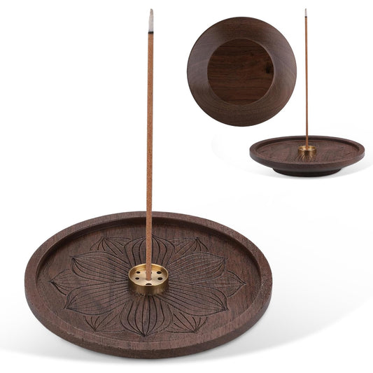 1 Stück Räucherstäbchen Halter Räucherstäbchenhalter Incense Holder Räucherstäbchen Halterung Rächerstabchenhalter Brenner Incense Sticks Holzlotus Räucherstäbchenhalter Ideal für Meditation und Yoga