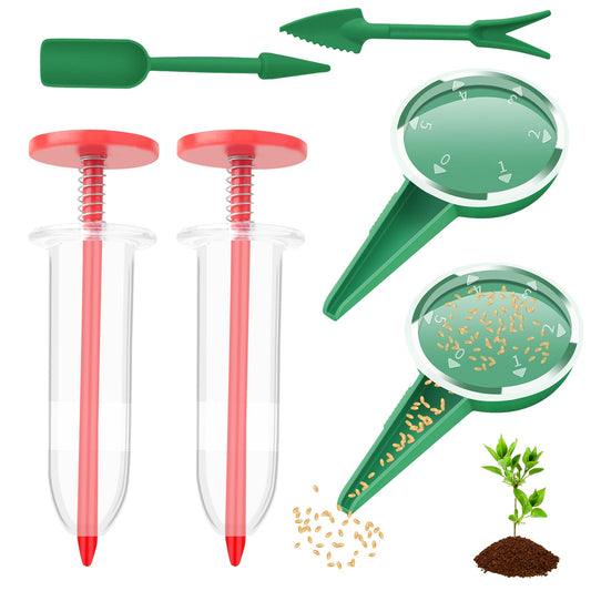YiJiuBa 2025 Neue Set SäMaschine, Saatgutspender, KräUter Samen Set, Saatling -Transplanter, SäMlingsaussaatwerkzeug, für SäMlinge Jungpflanzen Saatgut, Bonsai Werkzeug Pflanze Topfblumen GemüSegarten