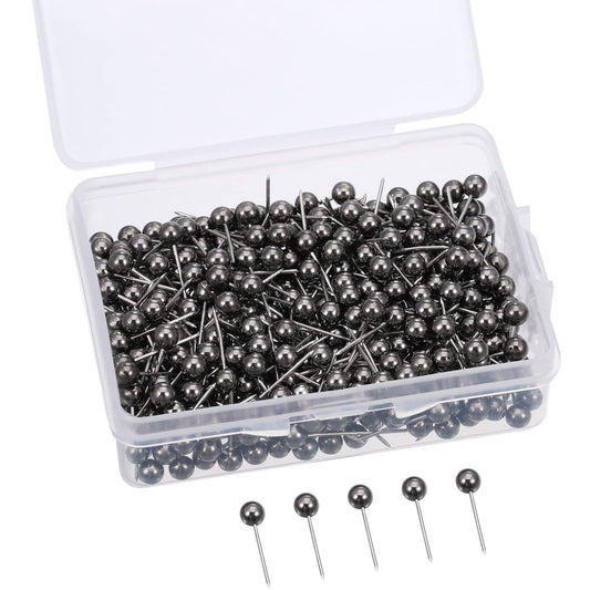 400 Stück Reißzwecken,Pinnadeln Rundem Kopf,Kleine Pushpins Heimwerken mit Stahlspitzen,1,5 cm Markierungsnadeln für Jobtafeln Stoffmarkierungen Bulletinwände Schneiderarbeiten Foto Homeoffice Schule