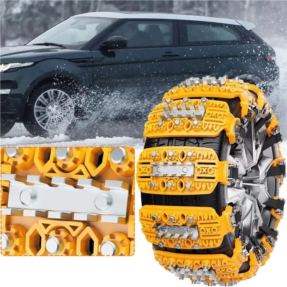 1-Zoll-Auto-Winterreifen mit Tigerkralle, Eisbrecher- und Anti-Rutsch-Eigenschaften, Hochleistungs-Metallreifen(B)