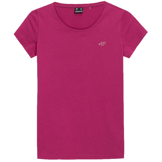 4F Damen T-Shirt F580 Tshirt, Dark pink, X-Large