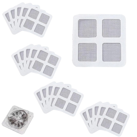 20 Stück Haarsieb Dusche Aufkleber Einweg Duschabfluss Mesh Aufkleber Boden Abfluss Filter Aufkleber für Waschbecken Duschen Badewanne Küche