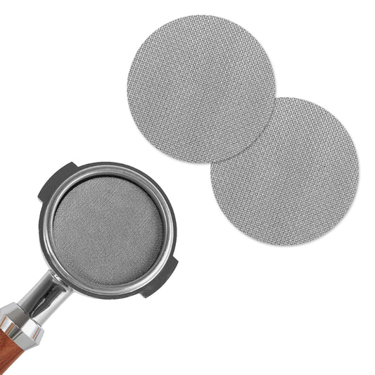 316 Edelstahl Puck Screen– 54mm Siebträger Zubehör für Kaffeemaschinen – Kaffeesatz Filter & Aufbewahrungsbox（1mm und 1.7mm dick）