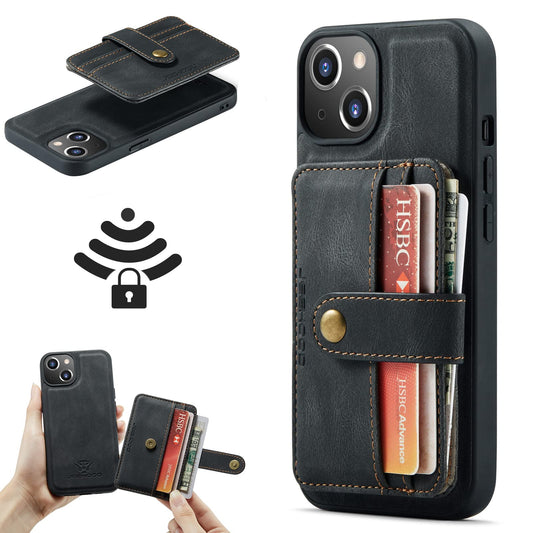 zenrich Hülle für iPhone 13/14,Stoßfest Handyhülle mit PU-Leder Wallet Case mit Kartenhalter (4 Karten/Bargeld), Magnet und TPU Kratzfest Stoßfest für Apple iPhone 13/14 6.1''